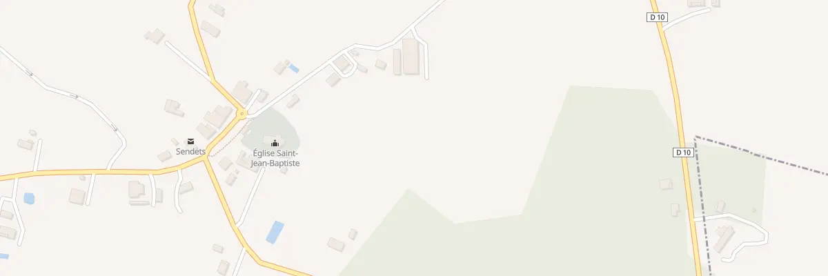 Plan du 1 Le Bourg à Sendets