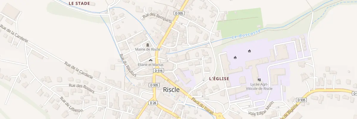 Plan du 7A Rue du Château à Riscle