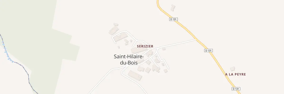 Plan du 13 Serizier à Saint-Hilaire-du-Bois