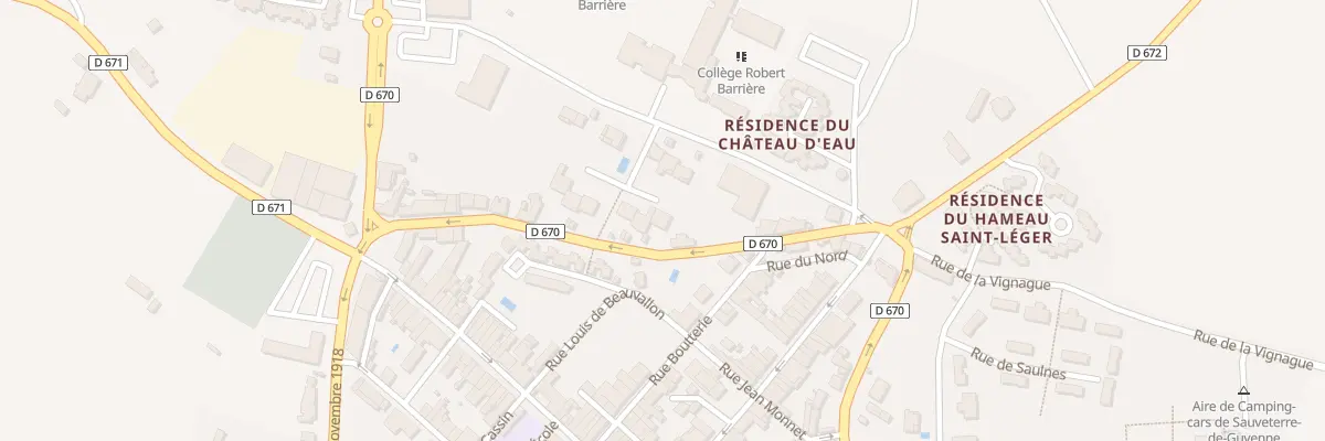 Plan du 18 Bd du 11 Novembre 1918 à Sauveterre-de-Guyenne