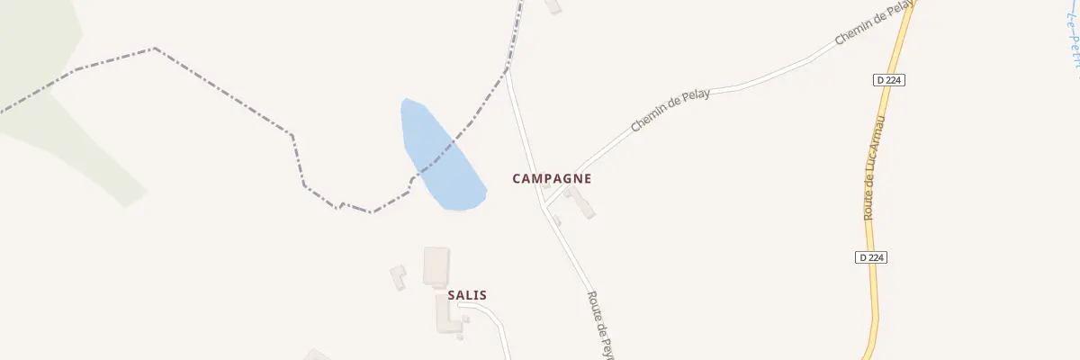 Plan du 2 Rte de Peyrelongue à Lucarré