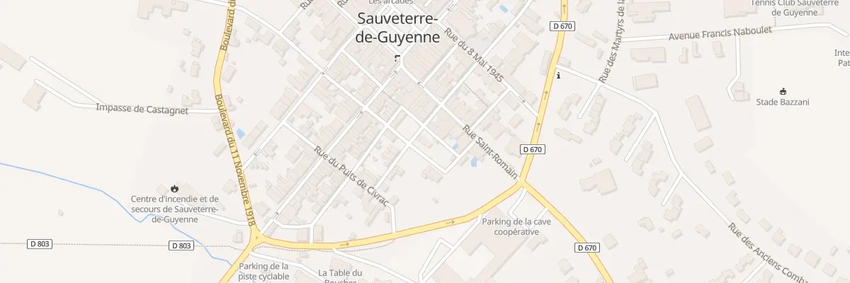 Plan du 17 Rue des Jardiniers à Sauveterre-de-Guyenne