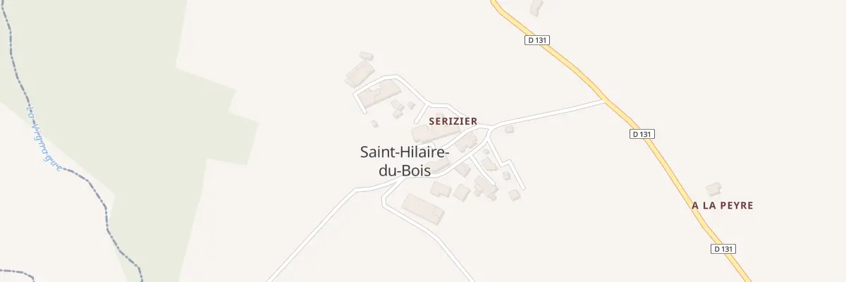 Plan du 10 Serizier à Saint-Hilaire-du-Bois
