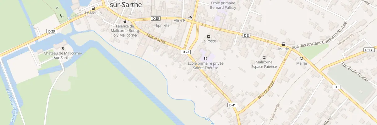 Plan du 28 Pl de la Republique à Malicorne-sur-Sarthe