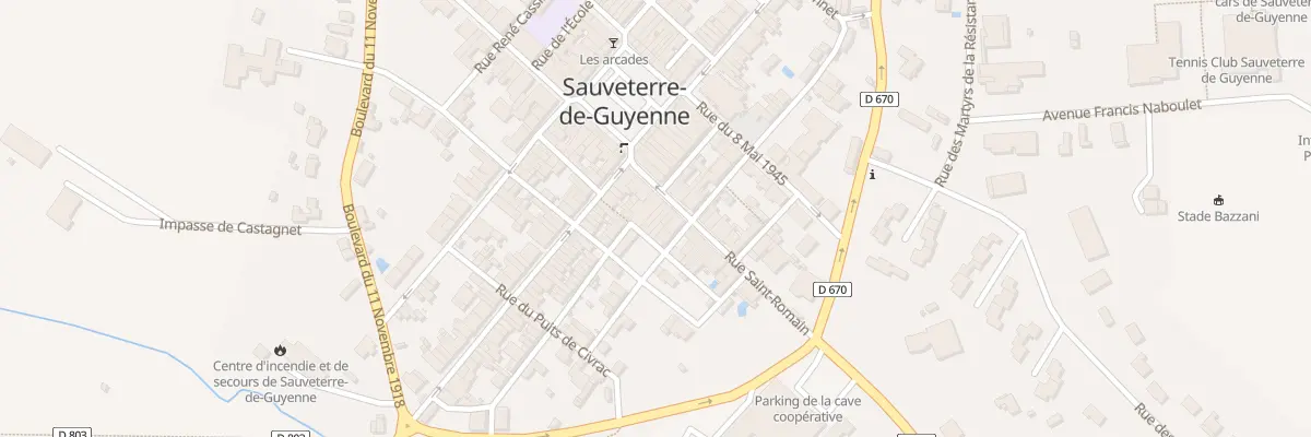 Plan du 56 Rue des Jardiniers à Sauveterre-de-Guyenne