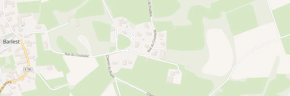 Plan du 33 Rue du Coustalat à Barlest
