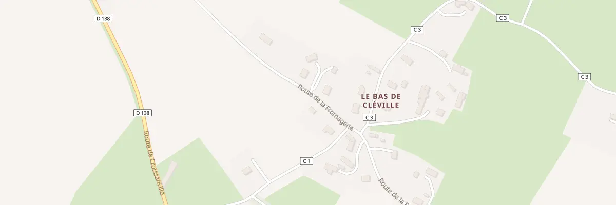 Plan du 5075 Le Bas de Cleville à Cléville