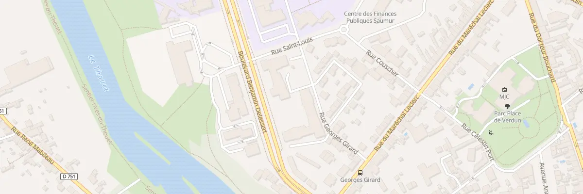 Plan du 71 Rue Saint-Louis à Saumur