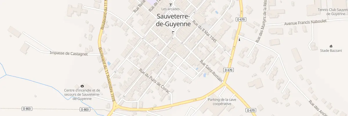 Plan du 6 Rue des Jardiniers à Sauveterre-de-Guyenne