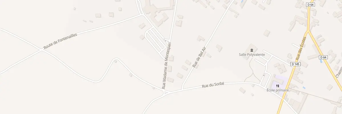 Plan du 55 Rue Mme de Montespan à Plaine-et-Vallées
