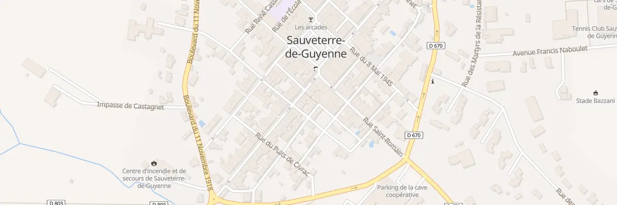 Plan du 52 Rue des Jardiniers à Sauveterre-de-Guyenne