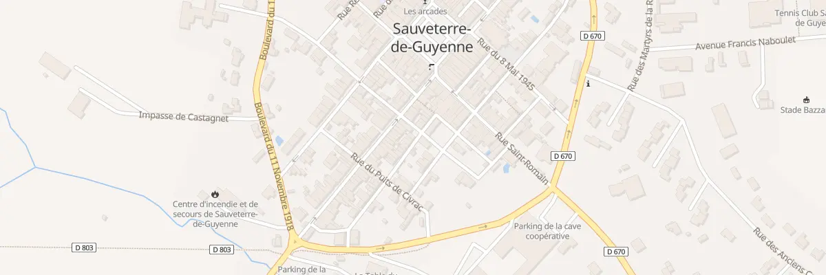 Plan du 44 Rue des Jardiniers à Sauveterre-de-Guyenne