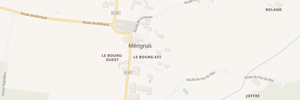 Plan du 7 Le Bourg Est à Mérignas