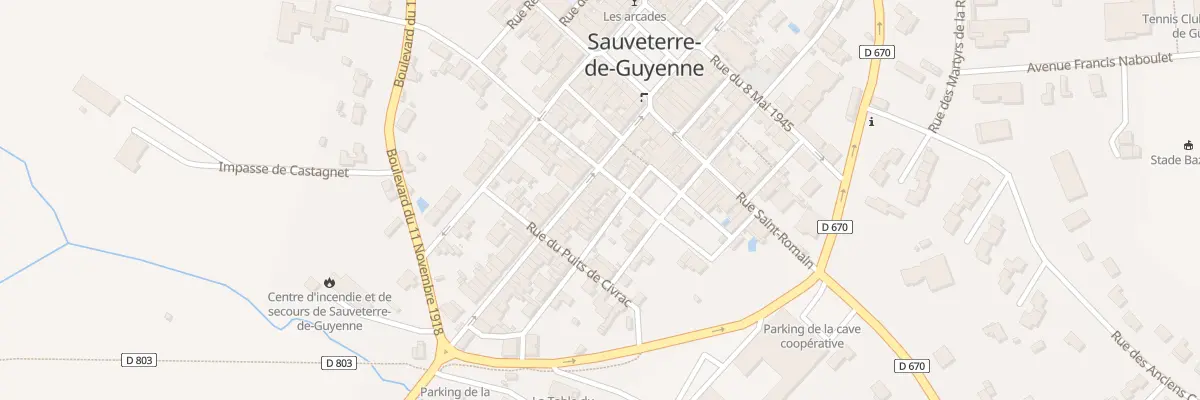 Plan du 40 Rue des Jardiniers à Sauveterre-de-Guyenne