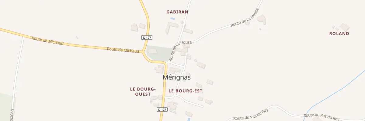 Plan du 3 Le Bourg Est à Mérignas