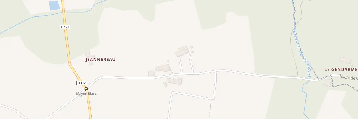 Plan du 56 Le Mayne Blanc à Lussac