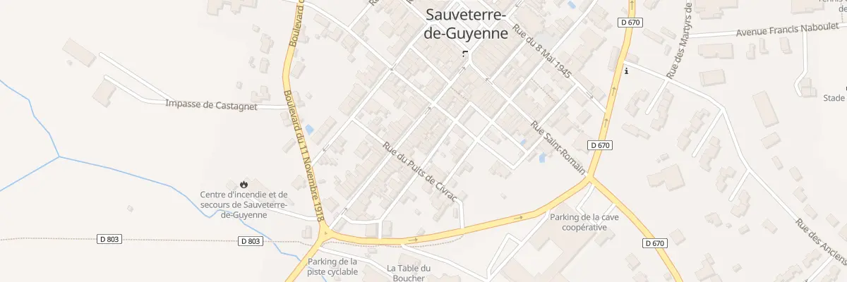Plan du 30 Rue des Jardiniers à Sauveterre-de-Guyenne