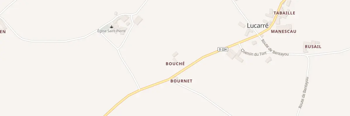Plan du 1000 Rte de Momy à Lucarré