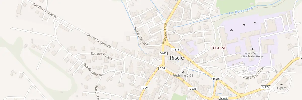 Plan du 1 Rue du Rieutort à Riscle