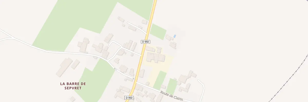 Plan du 5 Rte de Saint Jacques La Barre à Sepvret