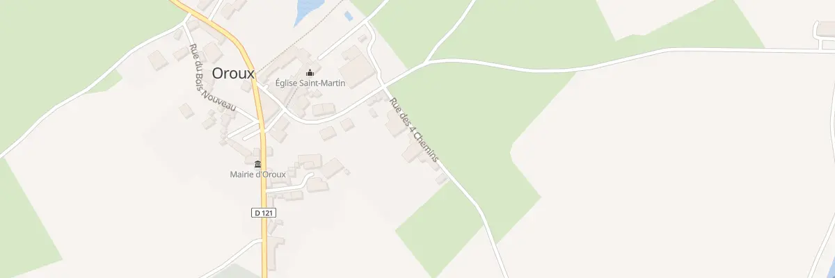 Plan du 2 Rue des 4 Chemins à Oroux