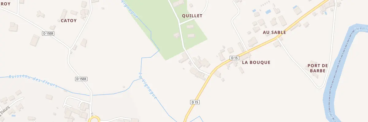 Plan du 9 Quillet à Morizès