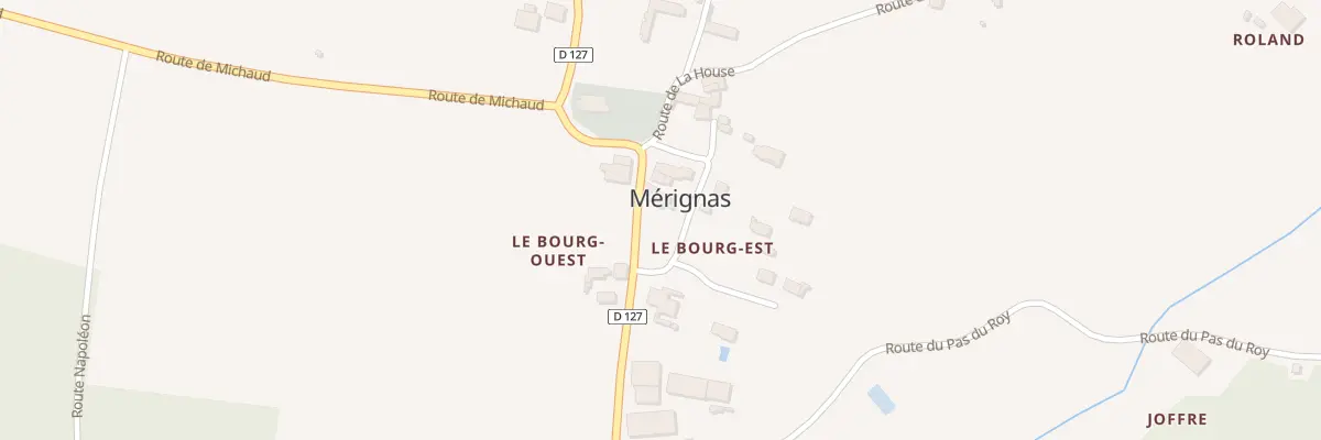 Plan du 8 Le Bourg Est à Mérignas