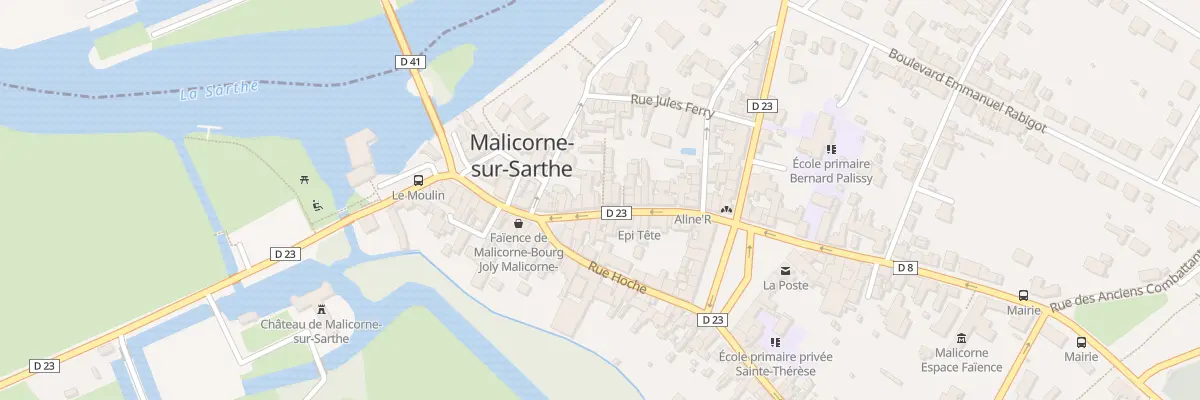 Plan du 5 Rue Gambetta à Malicorne-sur-Sarthe