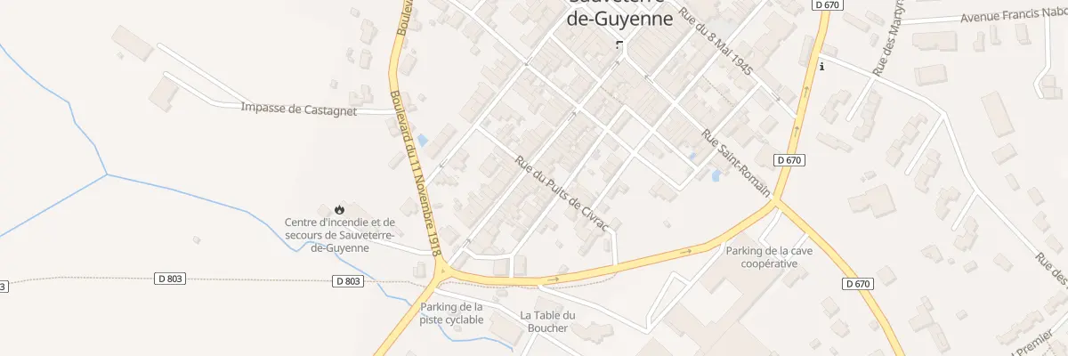Plan du 43 Rue Lafon à Sauveterre-de-Guyenne