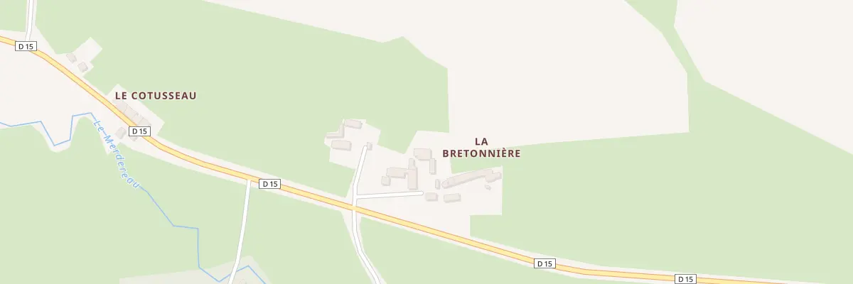 Plan du 5127 La Bretonniere à Saint-Paul-le-Gaultier