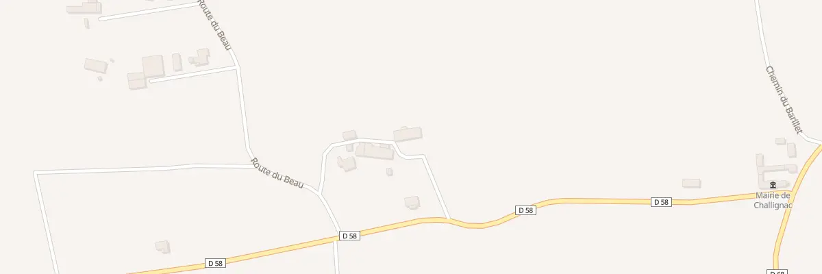 Plan du 2 Rue de Chez Bigot à Challignac
