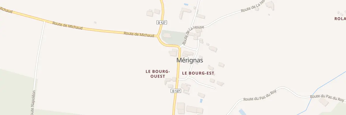 Plan du 20 Le Bourg Ouest à Mérignas