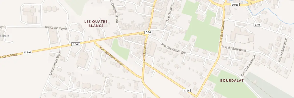 Plan du 3 Rue de la Poste à Riscle