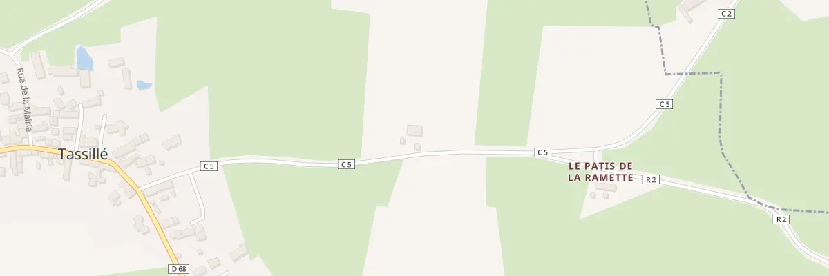 Plan du 1 La Ramette à Tassillé