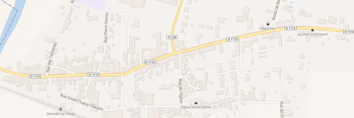 Plan du 38 Rue de l’Église. à Gironde-sur-Dropt