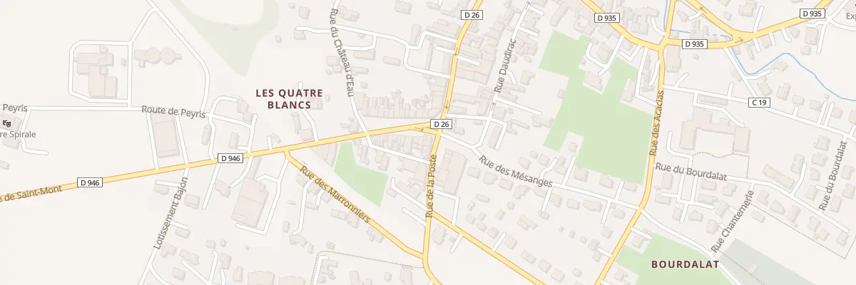 Plan du 2 Rue de la Poste à Riscle