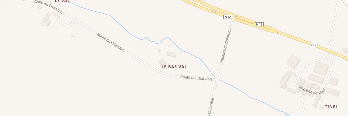Plan du 82A Bas Val à Gandelain