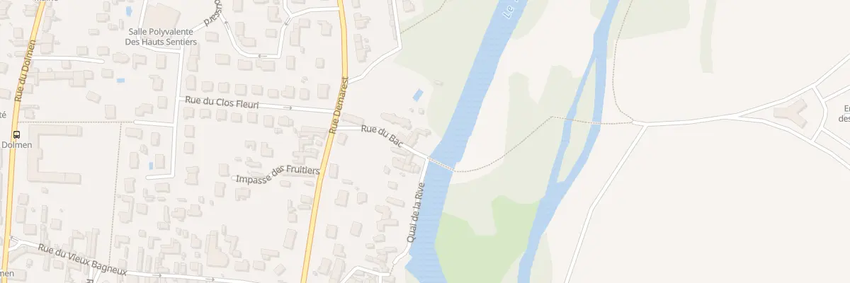 Plan du 2 Rue du Bac à Saumur