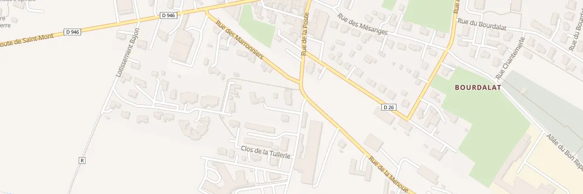 Plan du 8 Che des Carrières à Riscle
