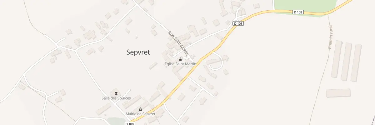 Plan du 1 Rue Saint Martin à Sepvret