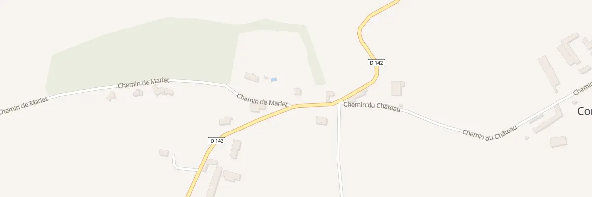 Plan du 21 Rte de la Mairie à Corbère-Abères