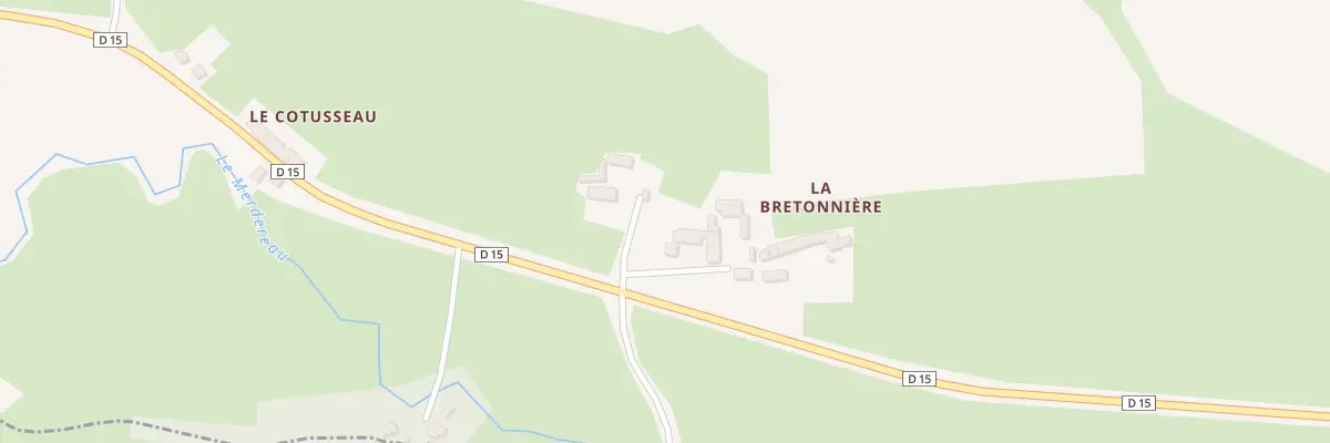 Plan du 5124 La Bretonniere à Saint-Paul-le-Gaultier