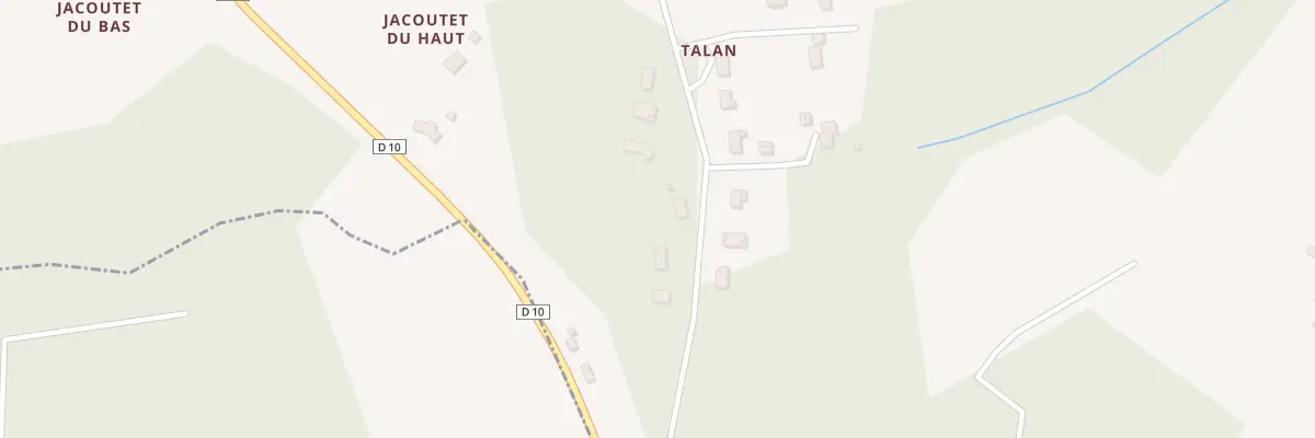 Plan du 16 Talan à Labescau