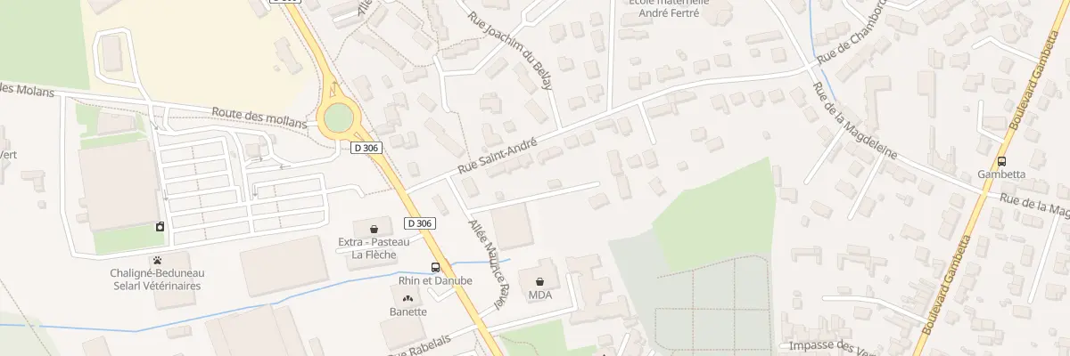 Plan du 25 Rue Saint-André à La Flèche