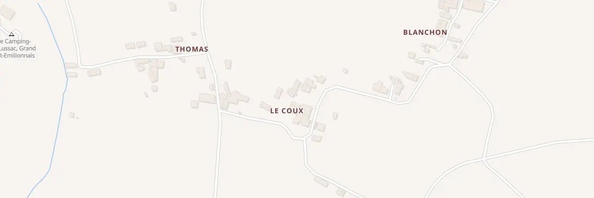 Plan du 170 Le Coux à Lussac