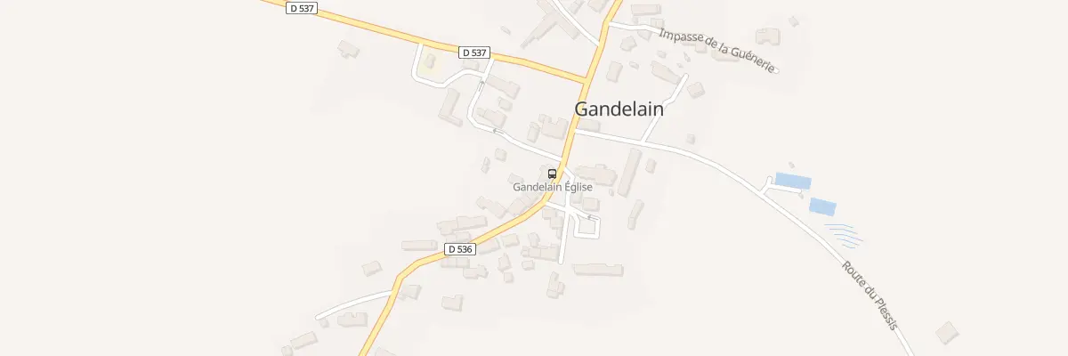 Plan du 20 Le Bourg à Gandelain