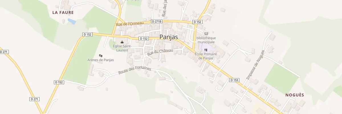 Plan du 77 Rue du Château à Panjas