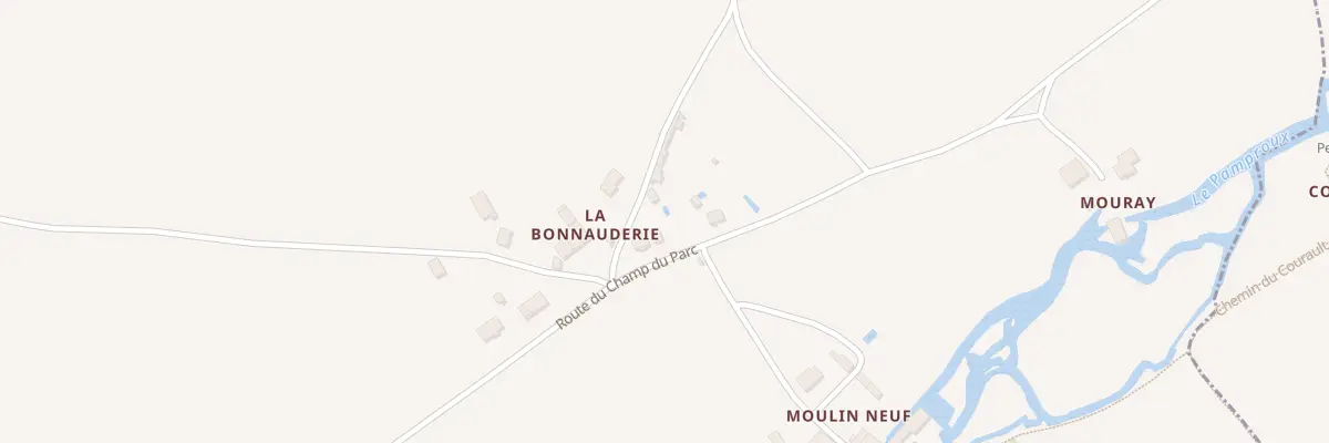 Plan du 5 Rte du Champ du Parc à Salles