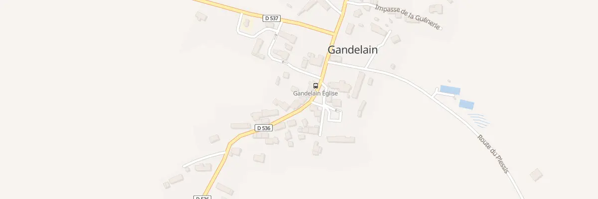 Plan du 9020 Le Bourg à Gandelain