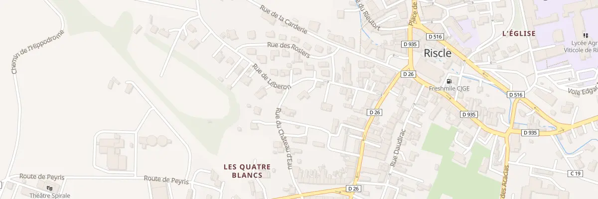 Plan du 11 Rue de Léberon à Riscle